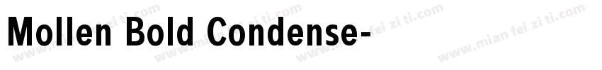 Mollen Bold Condense字体转换